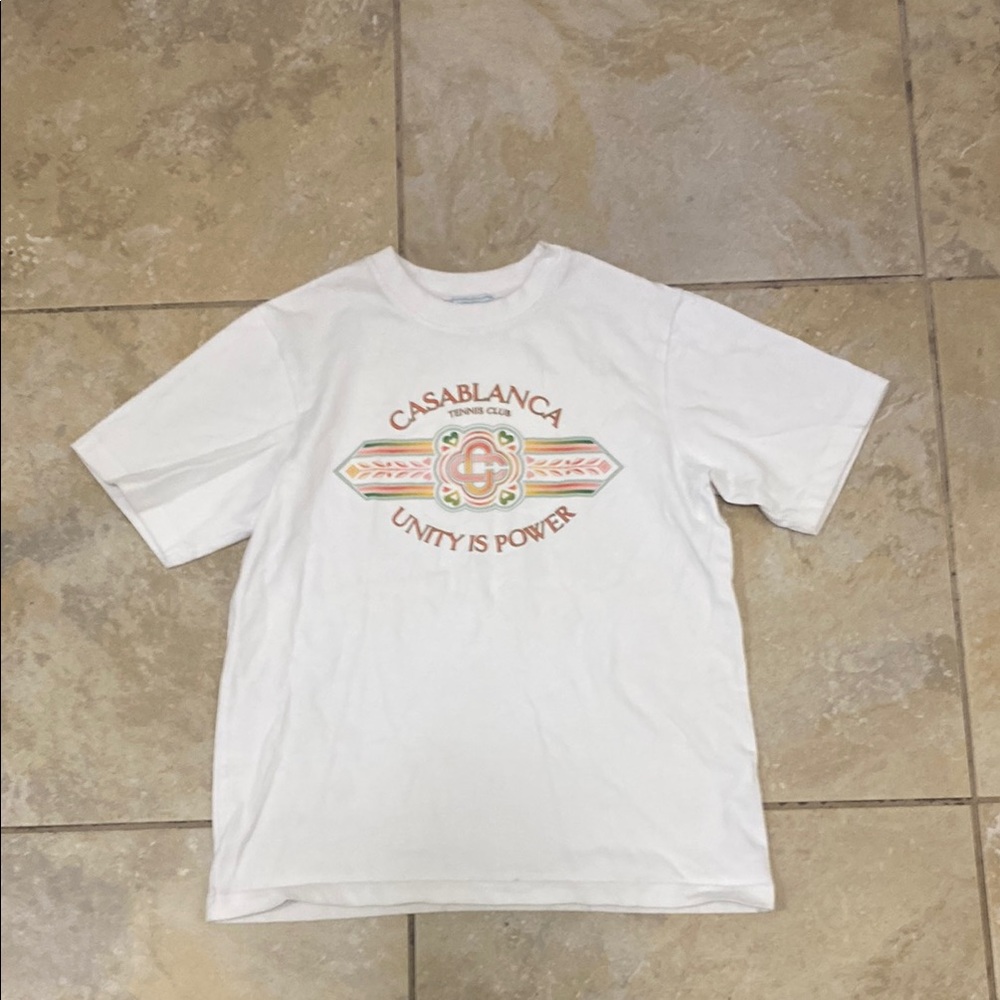 Casablanca White Graphic T-Shirt